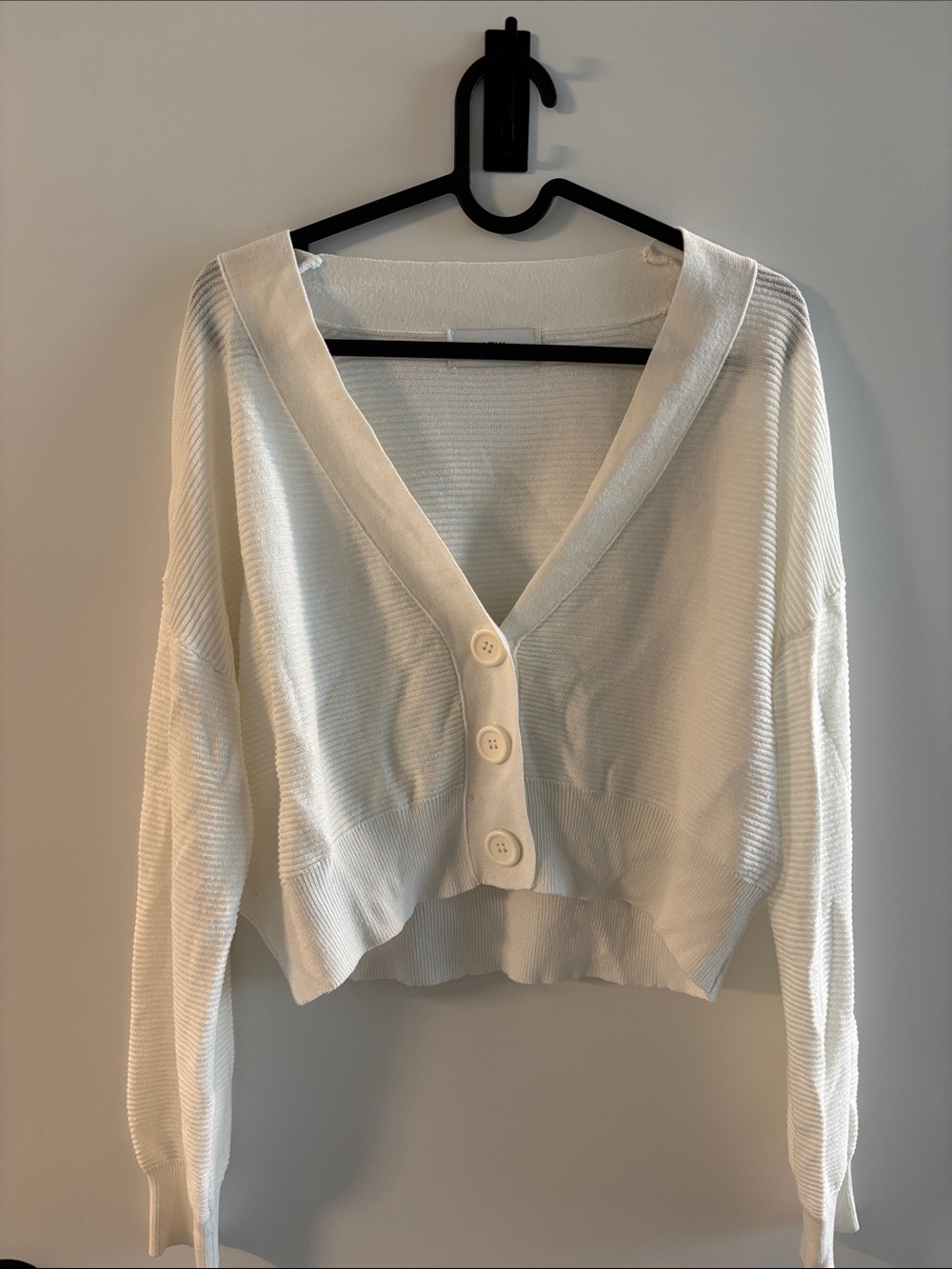 Japanese V Neck White Cardigan for Summer